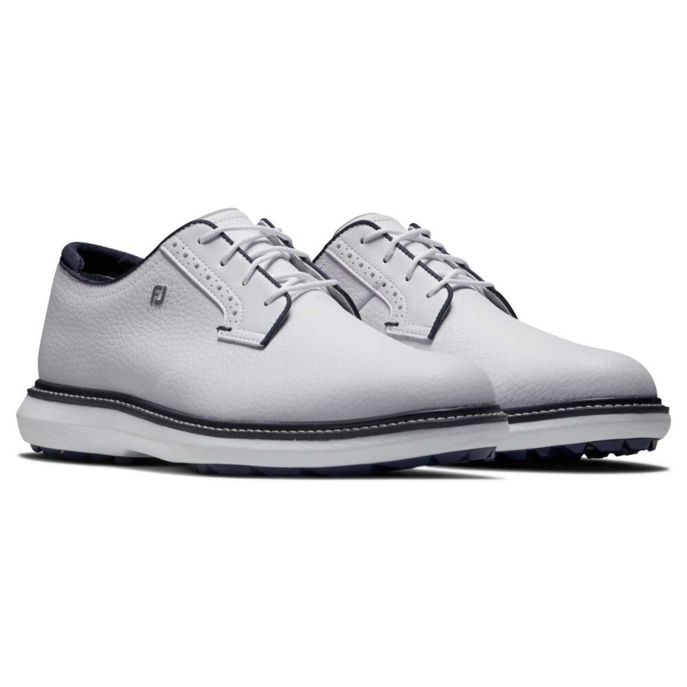 FootJoy Traditions Blucher Spikeless – White – Navy