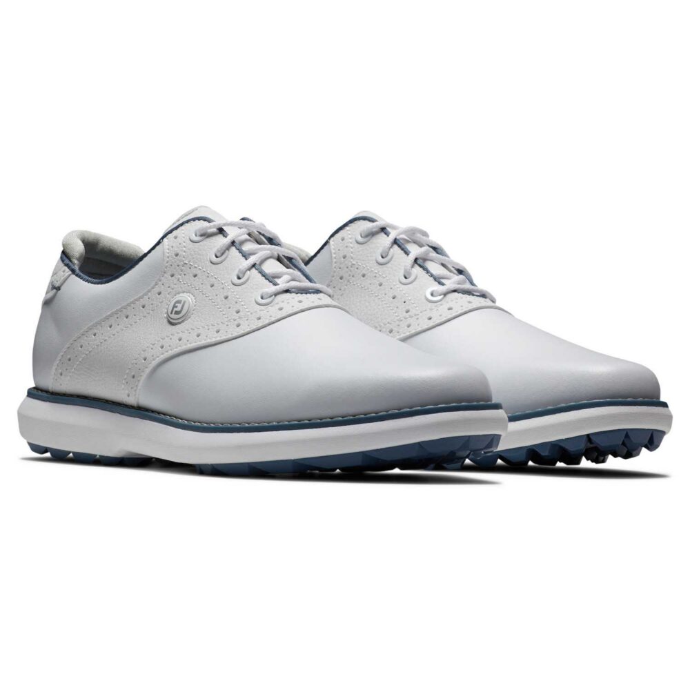 FootJoy Traditions Spikeless Women - White - blue - Grey 3 FootJoy Traditions Spikeless Women – White – blue – Grey