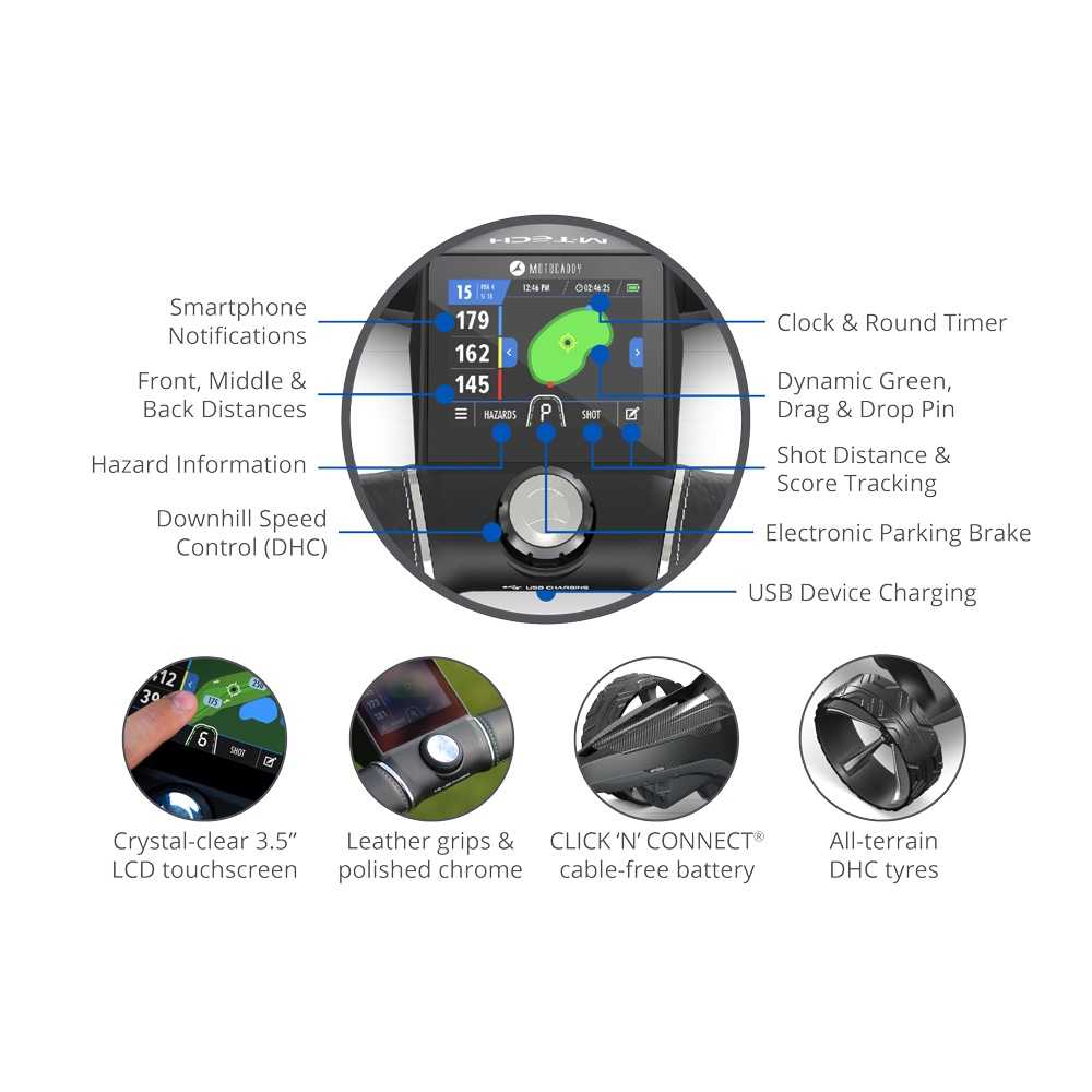 Motocaddy M-TECH GPS (Extended Lithium battery)