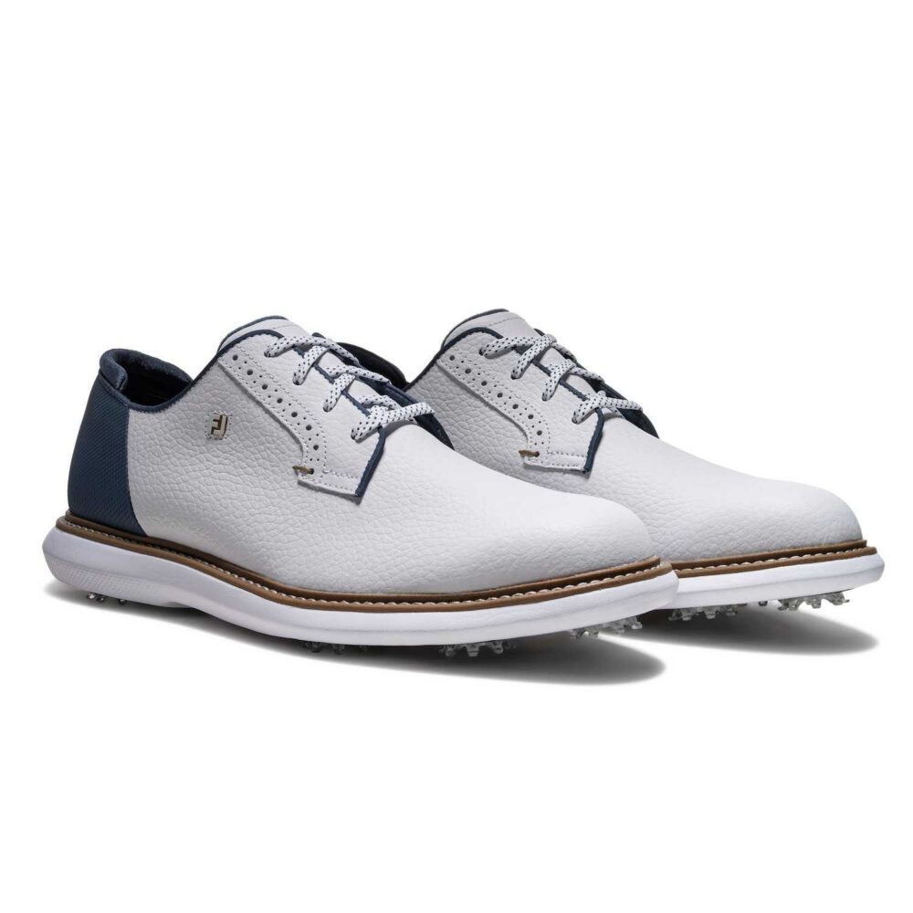 FootJoy Traditions Blucher - White - Blue - Tan 2 FootJoy Traditions Blucher – White – Blue – Tan