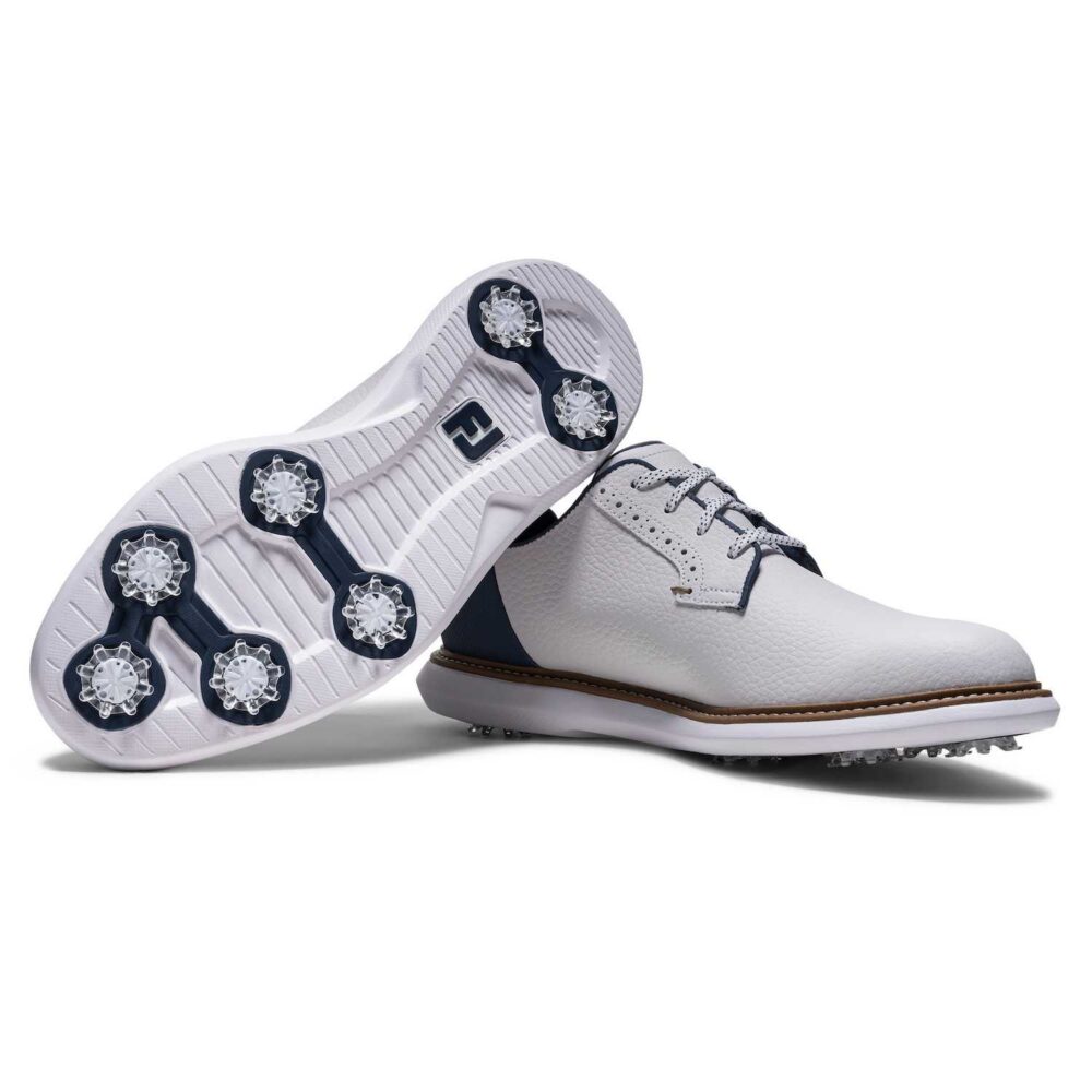 FootJoy Traditions Blucher - White - Blue - Tan 4 FootJoy Traditions Blucher – White – Blue – Tan