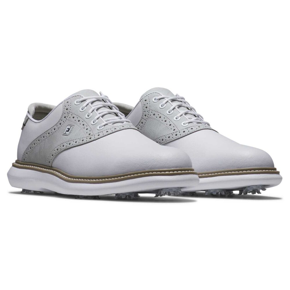 FootJoy Traditions Men spike - Grey - White 3 FootJoy Traditions Men spike – Grey – White