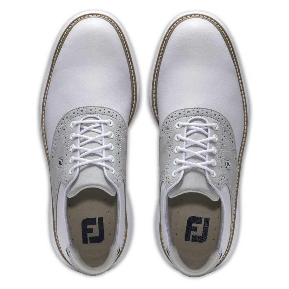 FootJoy Traditions Men spike - Grey - White 4 FootJoy Traditions Men spike – Grey – White