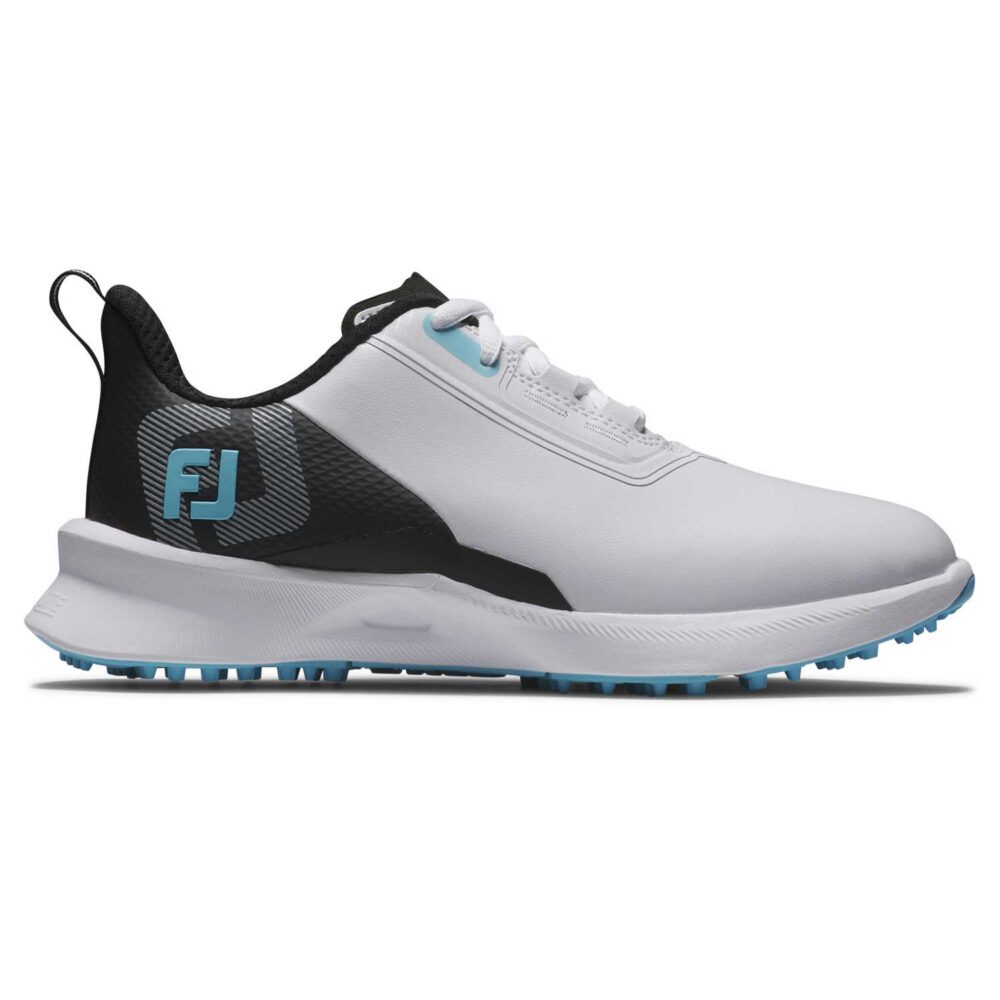 FootJoy Junior White - blue 1 FootJoy Junior White – blue