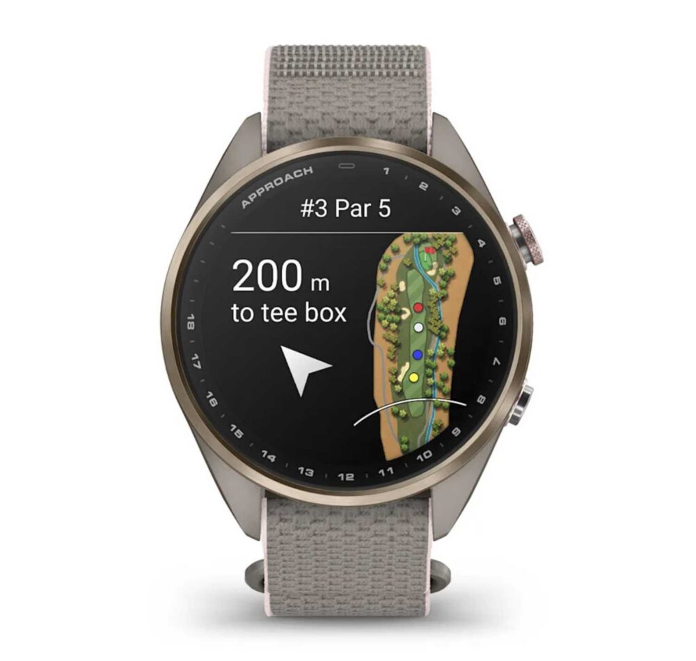 Garmin Approach S72, 43mm - Soft Gold - Blush Pink