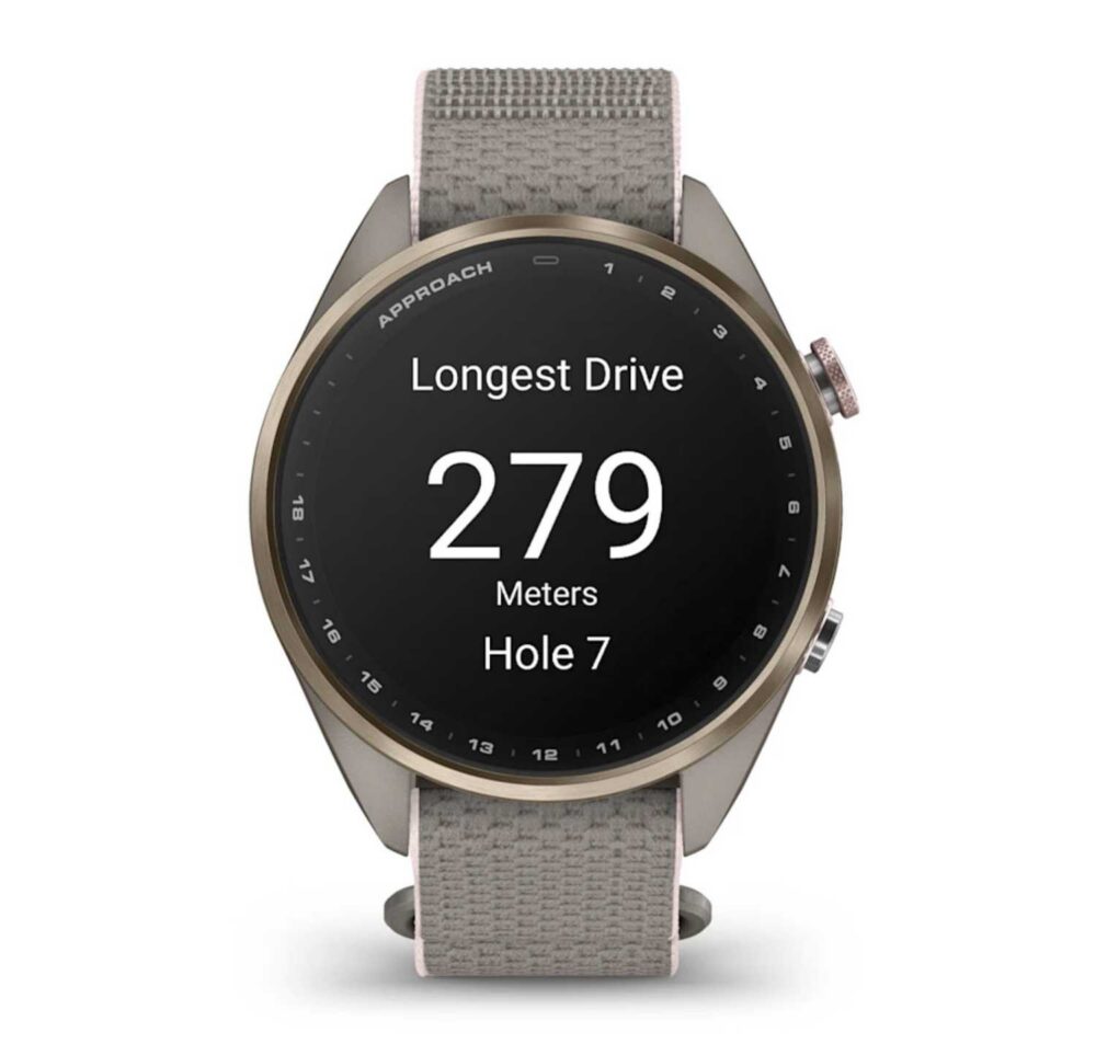 Garmin Approach S72, 43mm - Soft Gold - Blush Pink