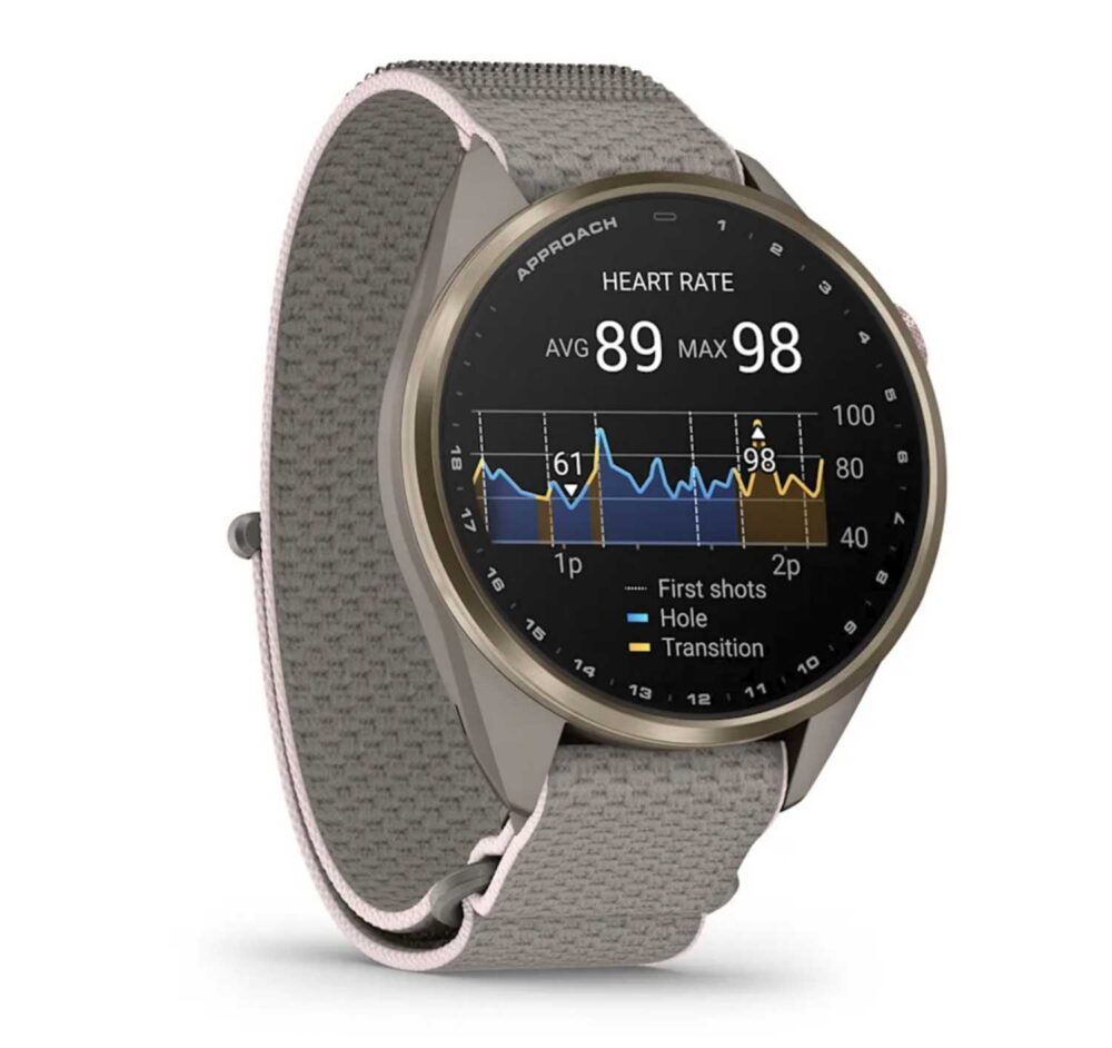 Garmin Approach S72, 47mm - Silver - Citron