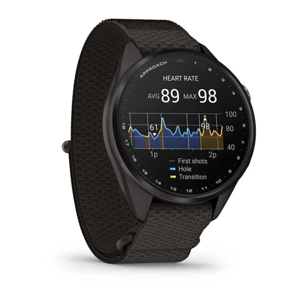 Garmin Approach S72, 43mm - Carbon Grey - Heritage Bronze