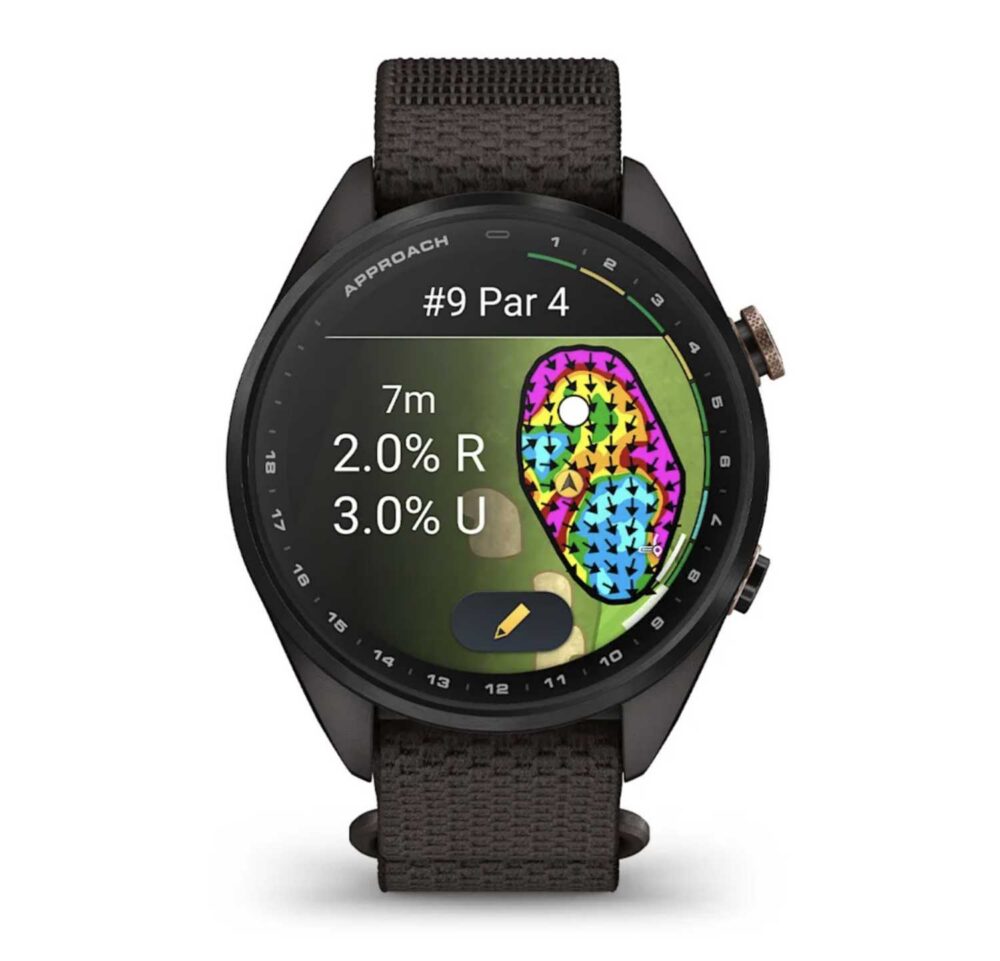 Garmin Approach S72, 43mm - Carbon Grey - Heritage Bronze