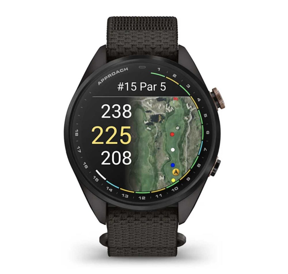 Garmin Approach S72, 43mm - Carbon Grey - Heritage Bronze