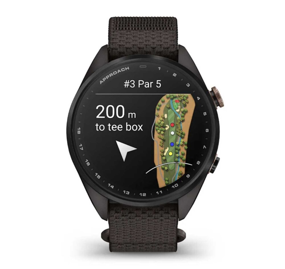 Garmin Approach S72, 43mm - Carbon Grey - Heritage Bronze
