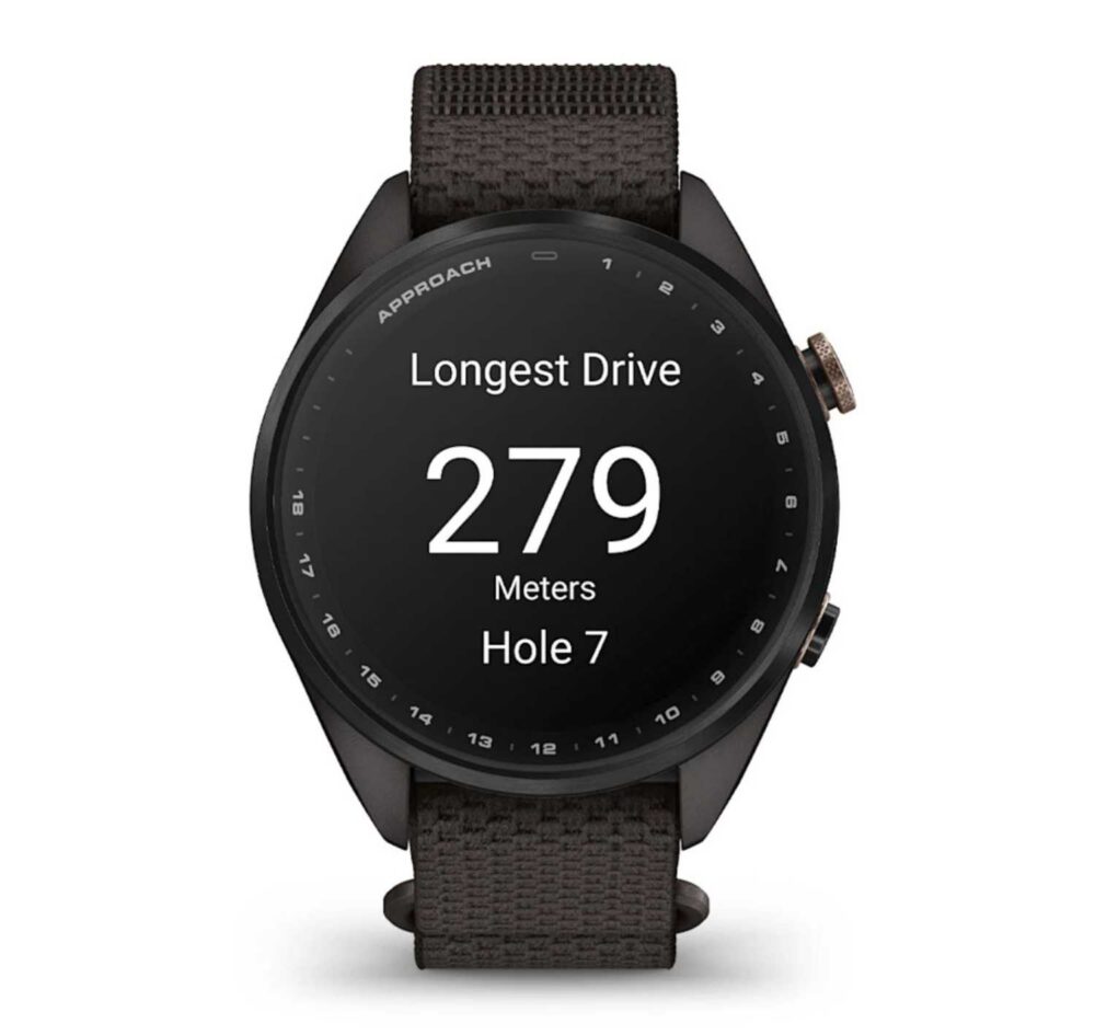 Garmin Approach S72, 43mm - Carbon Grey - Heritage Bronze