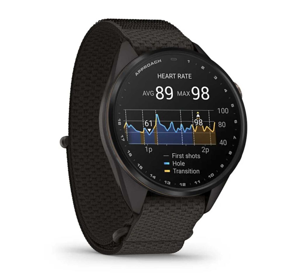 Garmin Approach S72, 47mm - Carbon Grey - Red