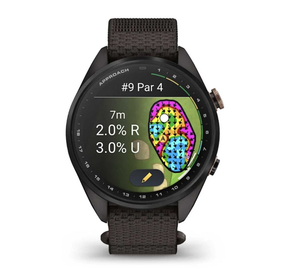 Garmin Approach S72, 47mm - Carbon Grey - Red