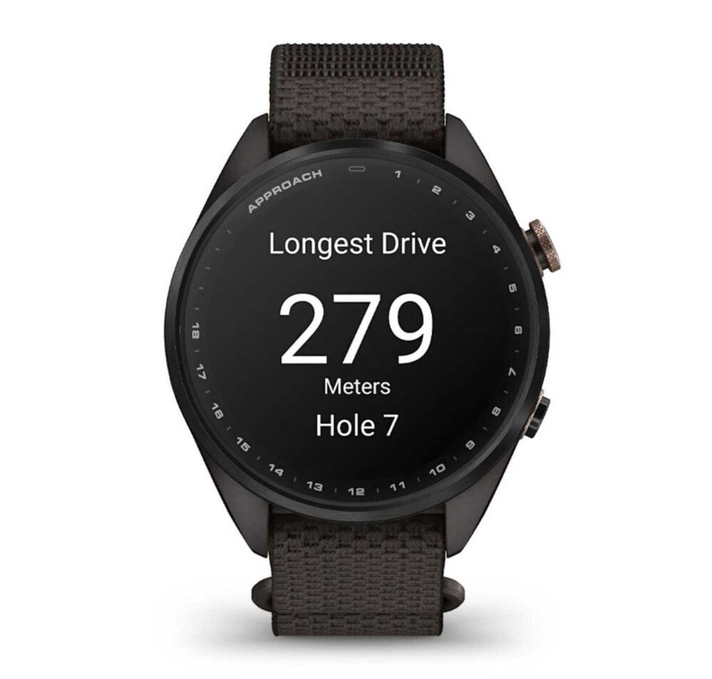 Garmin Approach S72, 47mm - Carbon Grey - Red